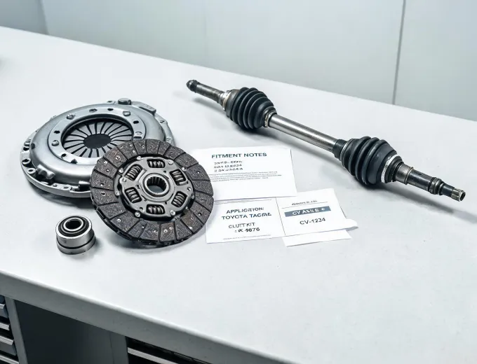 Continental advisor workspace with driveline and clutch fitment notes
