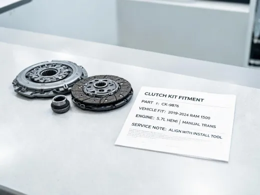 Dealer service department clutch documentation counter
